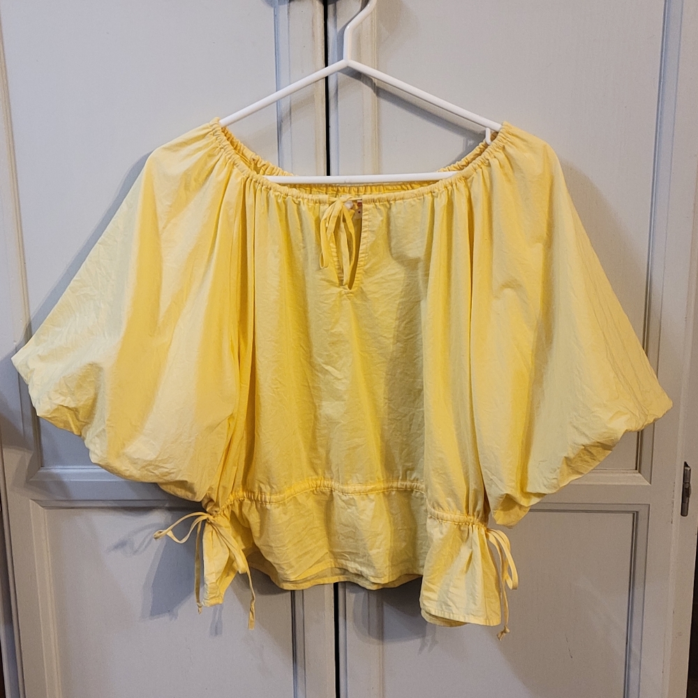 Levis puff sleeve cotton blouse -Size medium